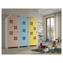 Voir la diapositive 2 : Vipack Combinaison D'armoires 3 Parties Casami Bruges rose bleu jaune