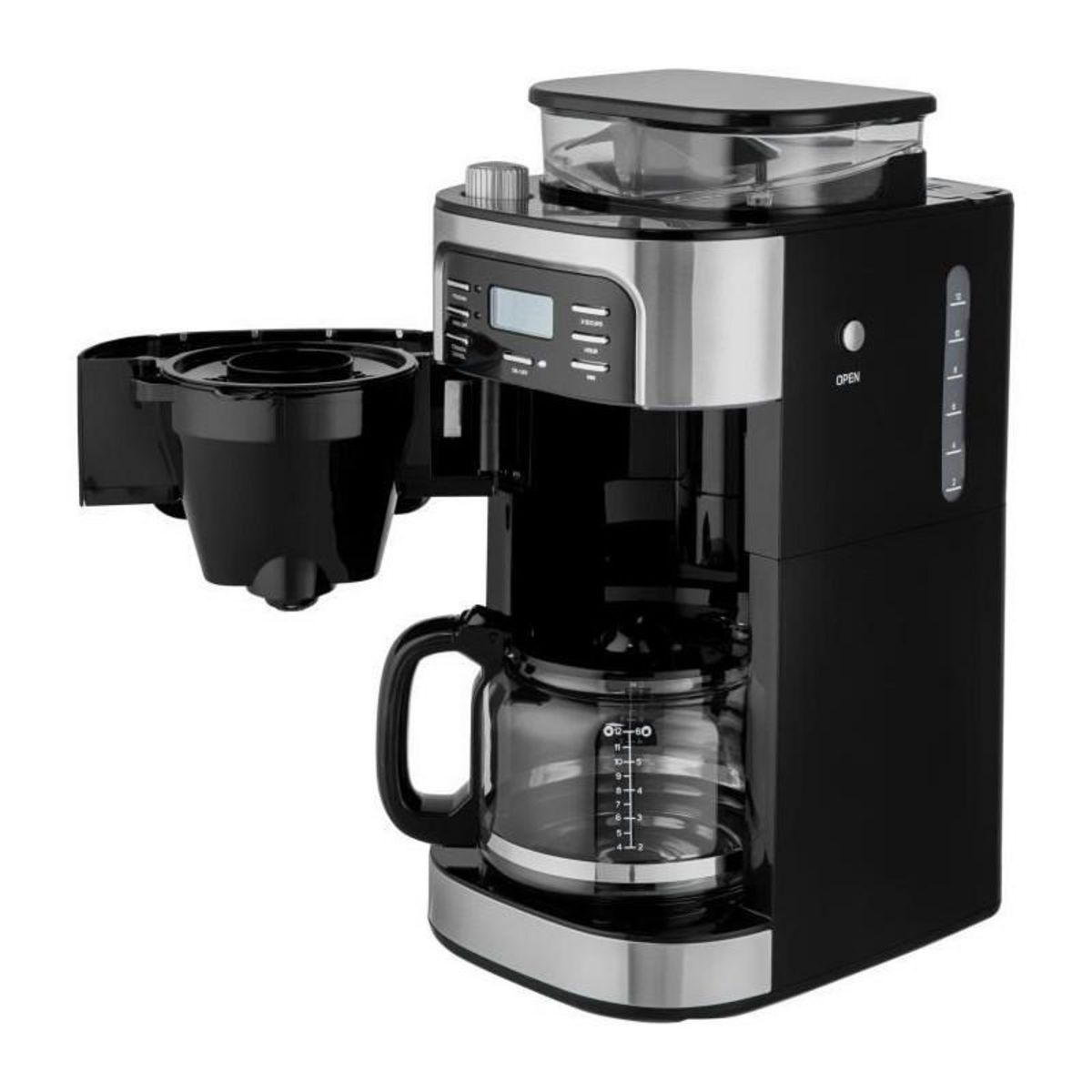 SENCO Machine a café - SENCOR - SCE 7000BK - 1,5 L - 900 W - Noir