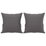 Voir la diapositive 5 : VIDAXL Ensemble de canapes 2 pcs avec coussins gris similicuir