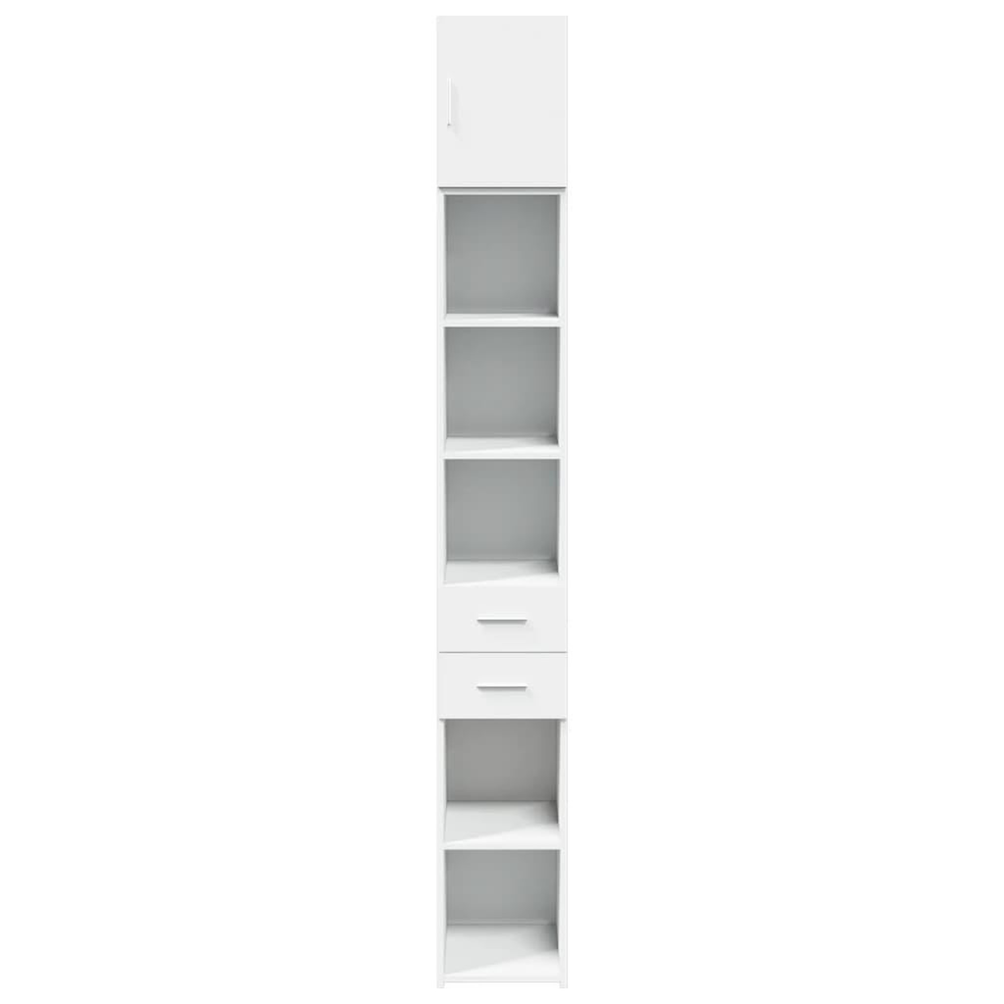 Voir la diapositive 4 : VIDAXL Armoire de rangement mince blanc 30x42,5x225 cm