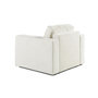 Voir la diapositive 3 : BEST MOBILIER Topaze - fauteuil - en tissu velours relief
