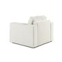 Voir la diapositive 3 : BEST MOBILIER Topaze - fauteuil - en tissu velours relief