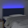 Voir la diapositive 3 : VIDAXL Tete de lit a LED Bleu 100x5x78/88 cm Tissu