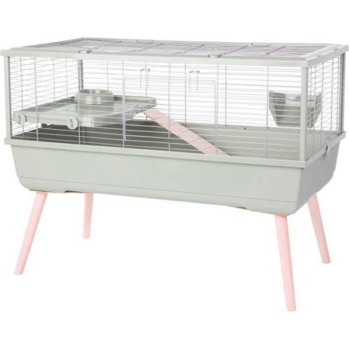 Zolux Cage rongeur surélevée - Zolux - Néolife - Pour cochon d'inde - 99 x 54 x 79 cm - Vert