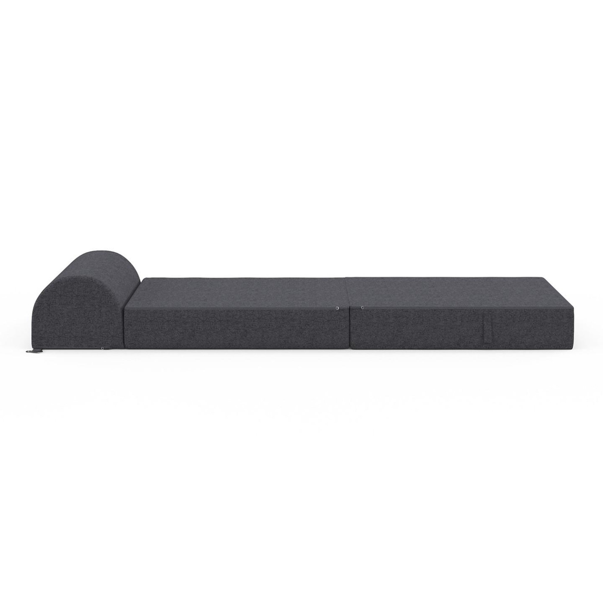 Voir la diapositive 6 : ID MARKET Chauffeuse paloma en tissu gris anthracite