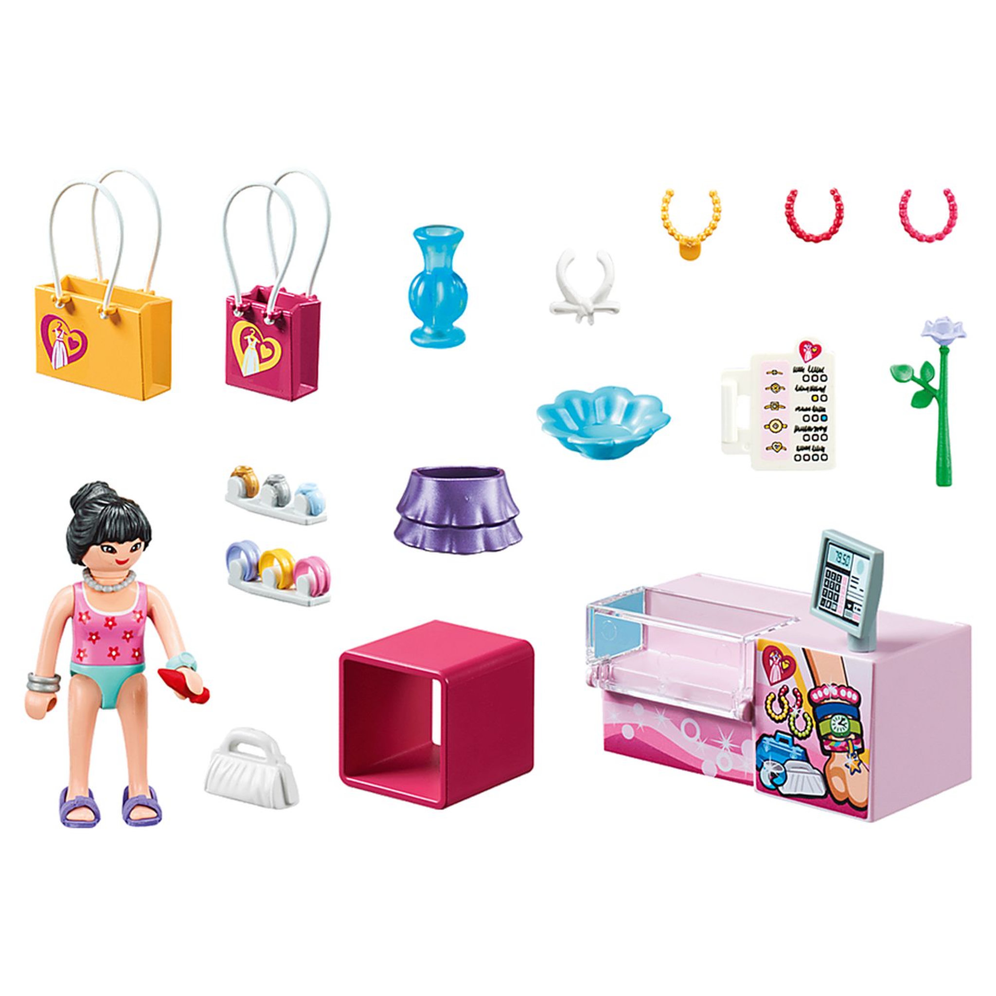 Voir la diapositive 2 : PLAYMOBIL 70594 - City Life - Boutique accessoires de mode