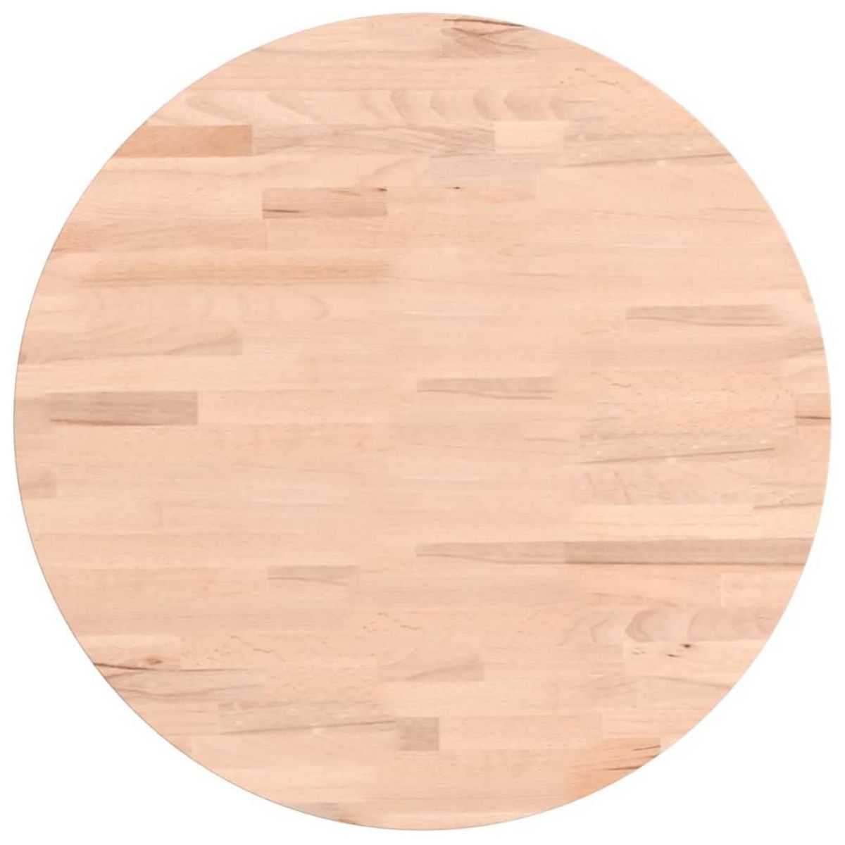 VIDAXL Dessus de table Ø50x1,5 cm rond bois massif de hetre