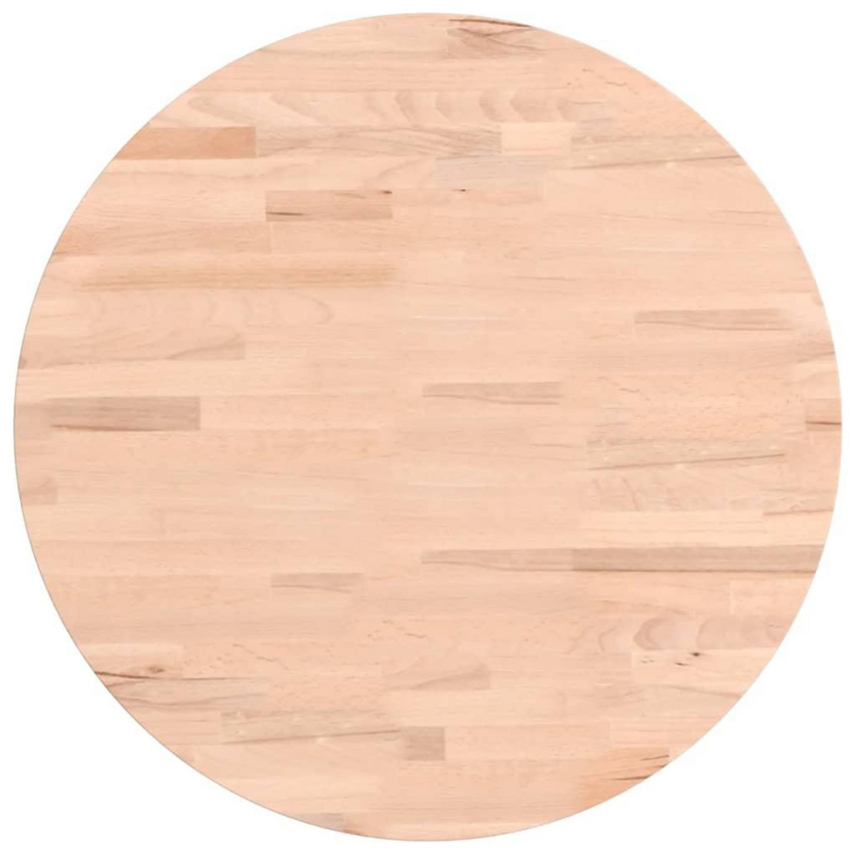 VIDAXL Dessus de table Ø50x1,5 cm rond bois massif de hetre