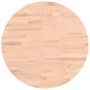 Voir la diapositive 2 : VIDAXL Dessus de table Ø50x1,5 cm rond bois massif de hetre