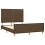 Voir la diapositive 4 : VIDAXL Cadre de lit sans matelas marron fonce 140x200 cm tissu
