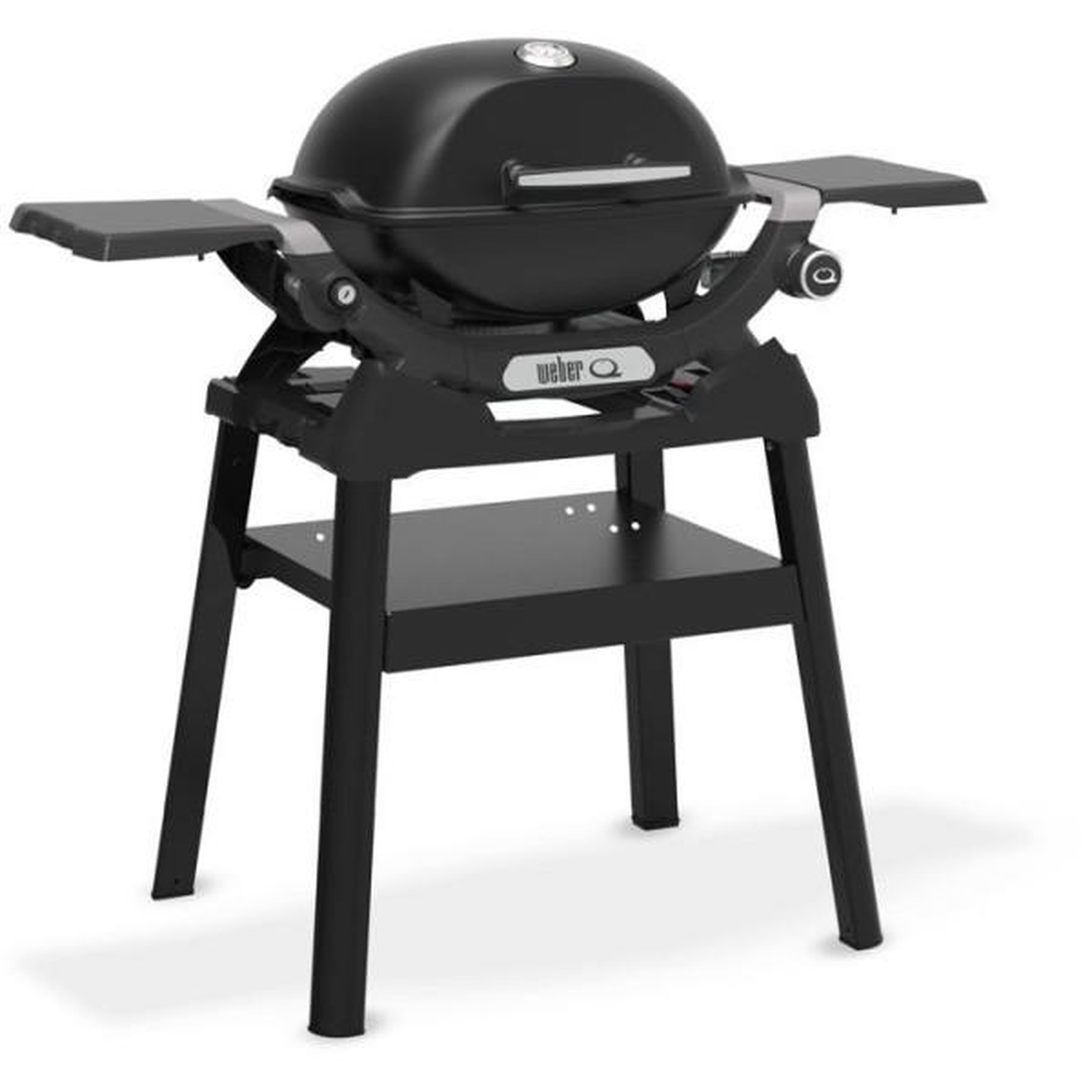 Voir la diapositive 3 : AAAAA Barbecue a gaz - Weber - Q1200N avec stand - 2,94kW - 1 brûleur en acier inoxydable - Allumage piézoélectronique - Noir