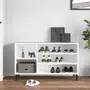 VIDAXL Armoire a chaussures Blanc 102x36x60 cm Bois d'ingenierie