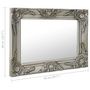 Voir la diapositive 6 : VIDAXL Miroir mural style baroque 50x40 cm Argente