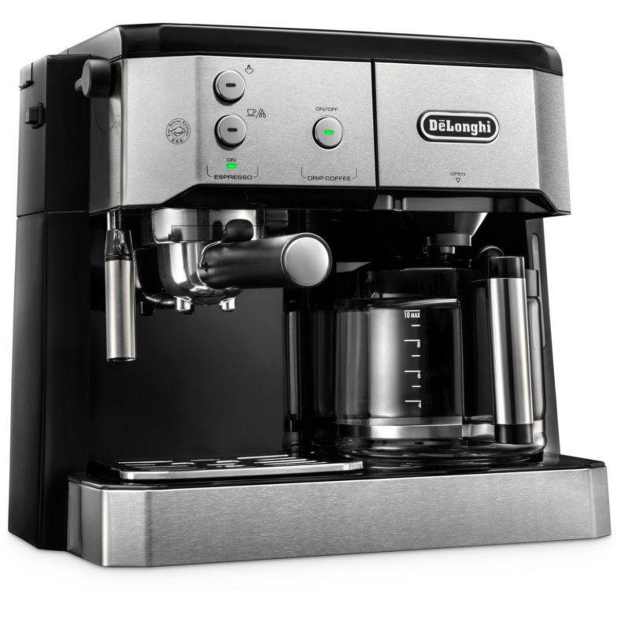 DELONGHI Combiné expresso cafetière 15bars inox/noir - bco421s