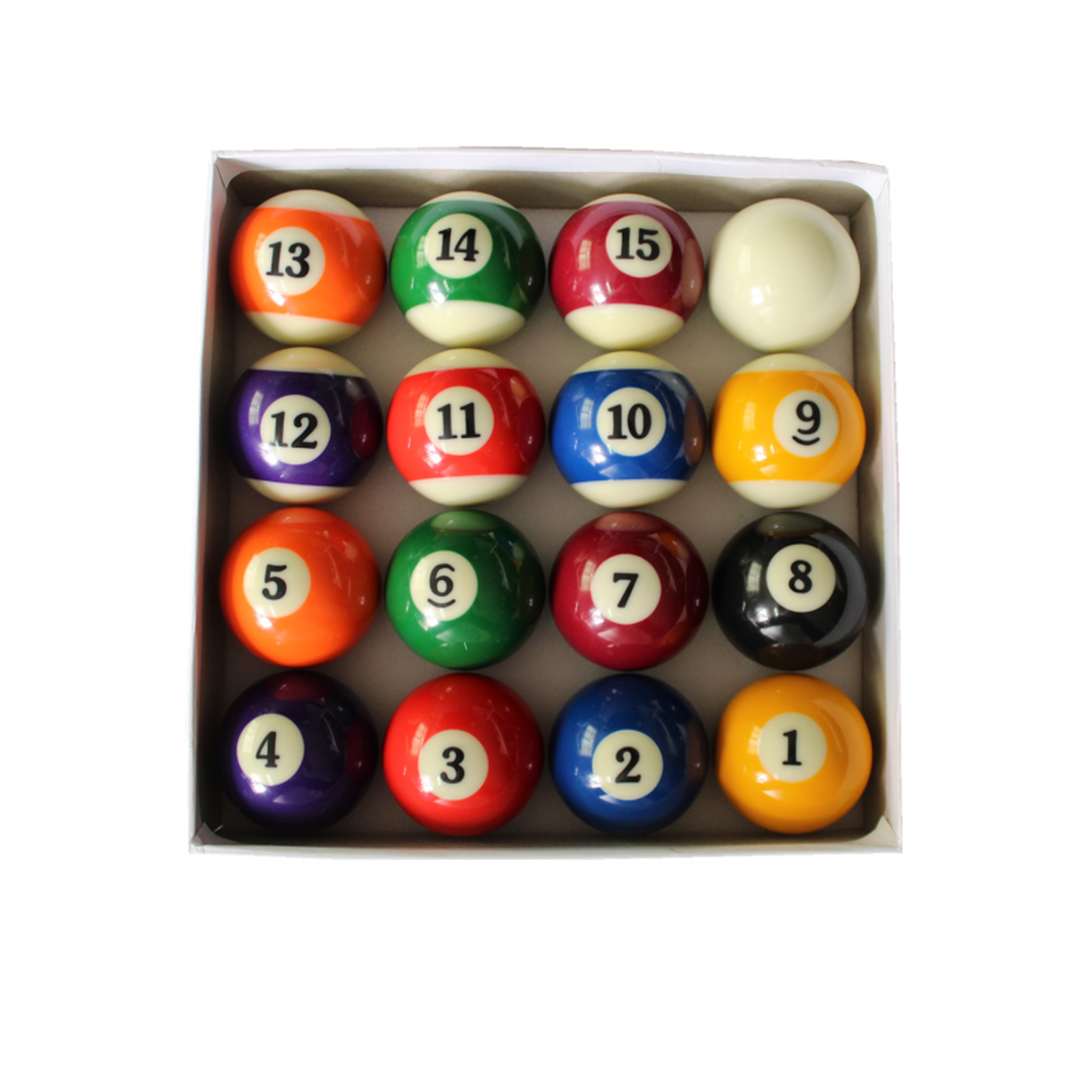 Voir la diapositive 1 : JT2D Set de 16 Boules de Billard Américain en résine (57mm) 15 boules multicolores numérotées