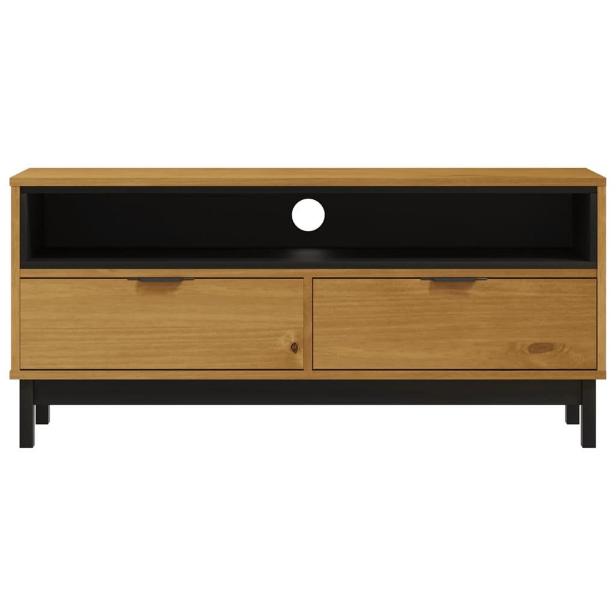 VIDAXL Meuble TV FLAM 110x40x50 cm bois massif de pin