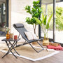Voir la diapositive 4 : HESPERIDE Table d'appoint de jardin carrée Greensboro - Gris Graphite