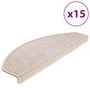 Voir la diapositive 2 : VIDAXL Tapis d'escalier 15 pcs Taupe 65 x 24 x 4 cm