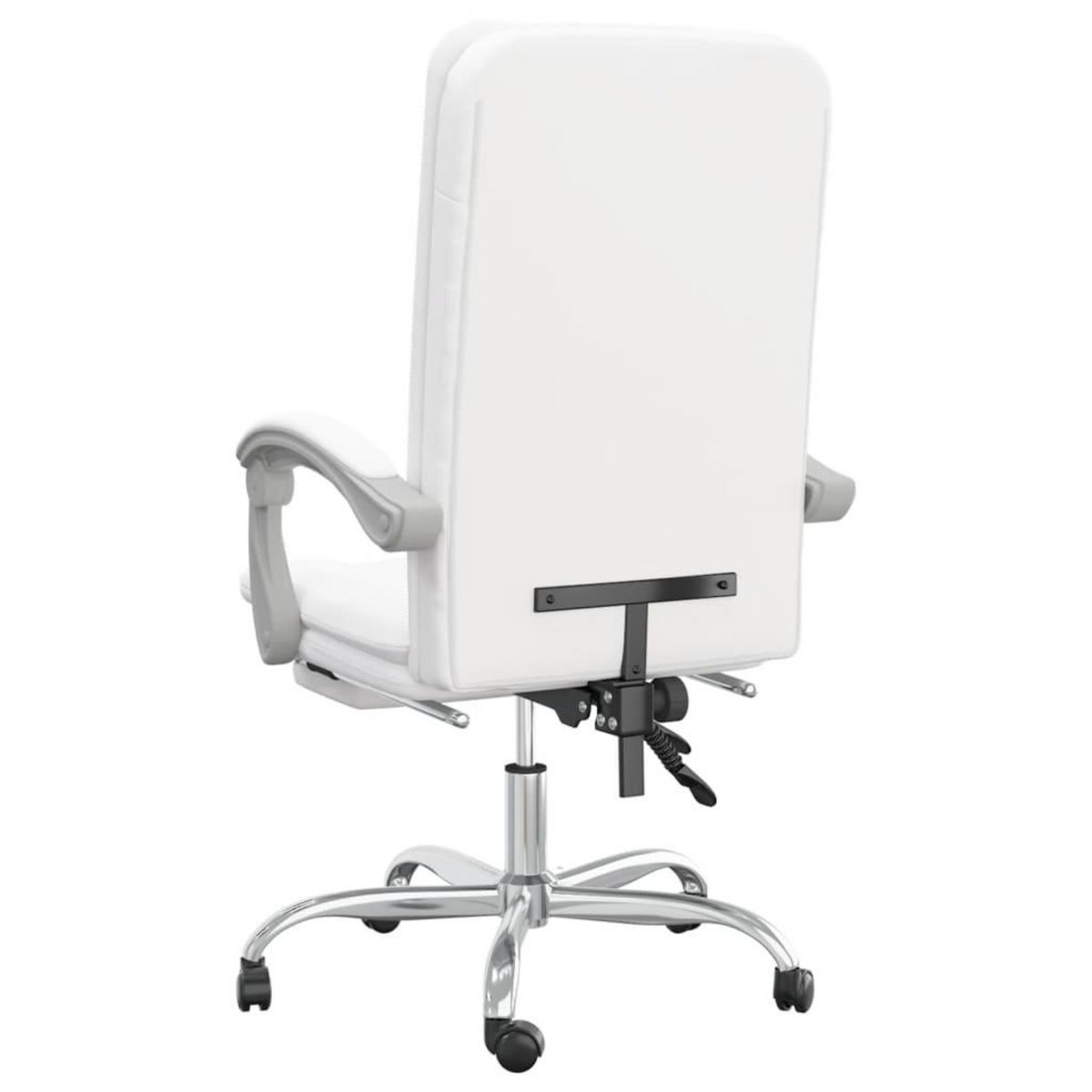 VIDAXL Fauteuil inclinable de bureau Blanc Similicuir