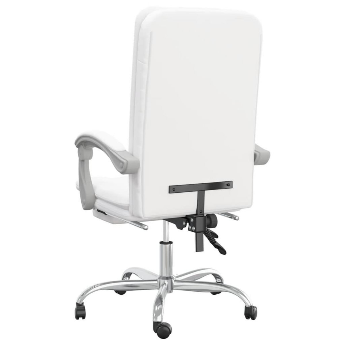 VIDAXL Fauteuil inclinable de bureau Blanc Similicuir