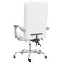 Voir la diapositive 5 : VIDAXL Fauteuil inclinable de bureau Blanc Similicuir