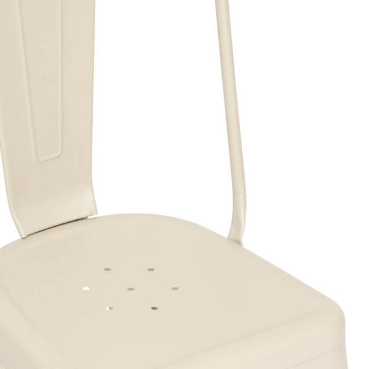 ATMOSPHERA Lot de 4 Chaises en Métal  Niko  85cm Beige