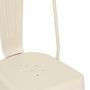 Voir la diapositive 3 : ATMOSPHERA Lot de 4 Chaises en Métal  Niko  85cm Beige