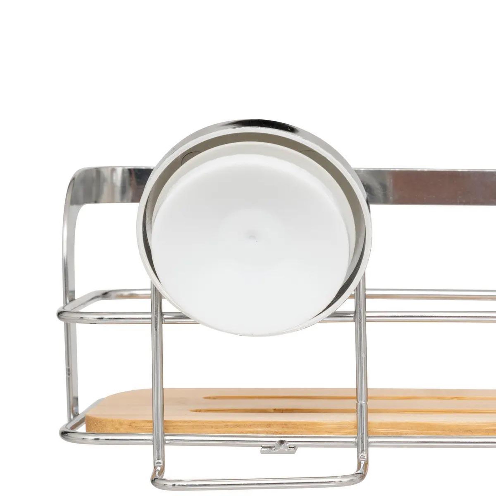 Voir la diapositive 3 : FIVE Étagère de douche à ventouses  venterra  25cm naturel