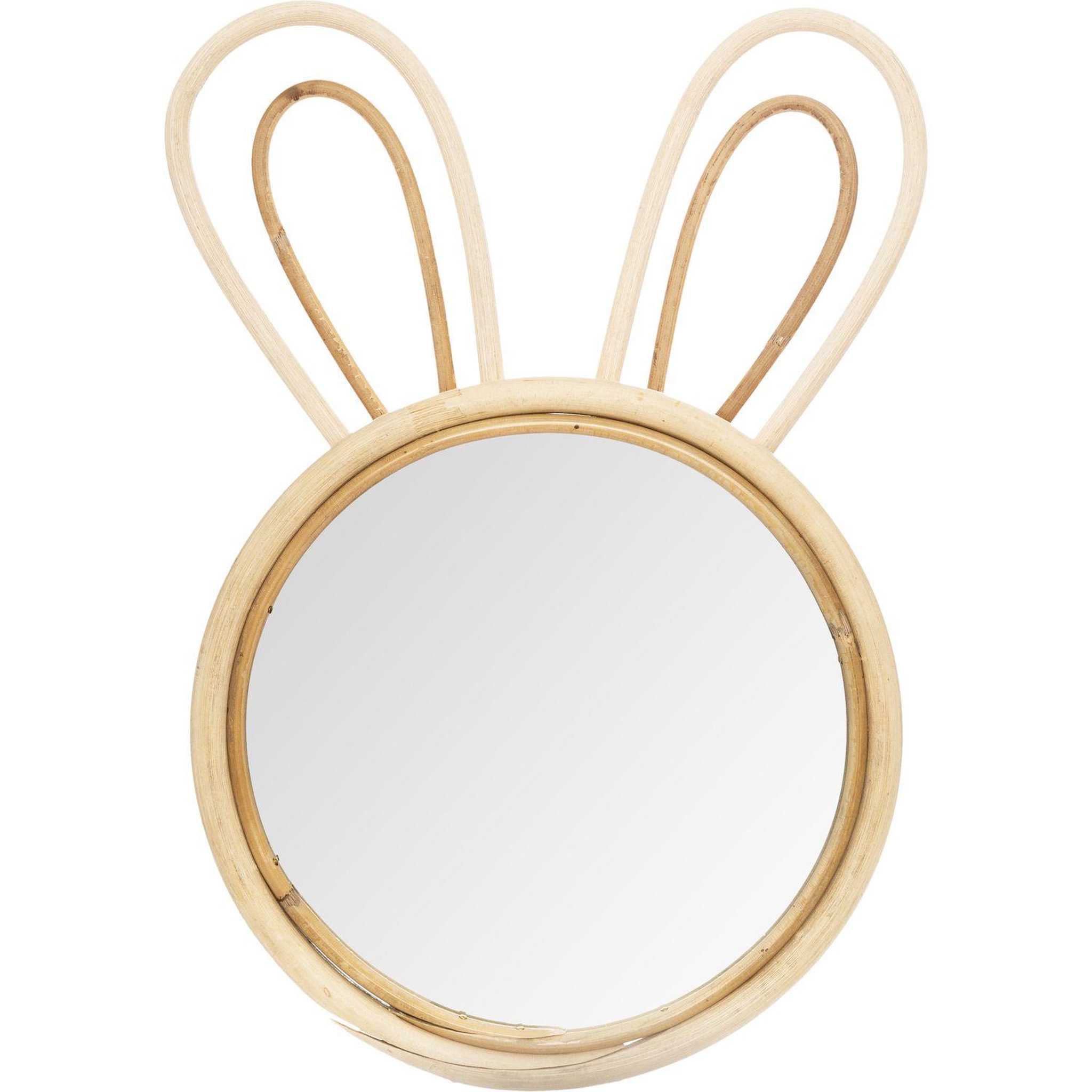 Voir la diapositive 1 : Atmosphera Kids Miroir mural enfant en bambou wild - diam. 24 cm