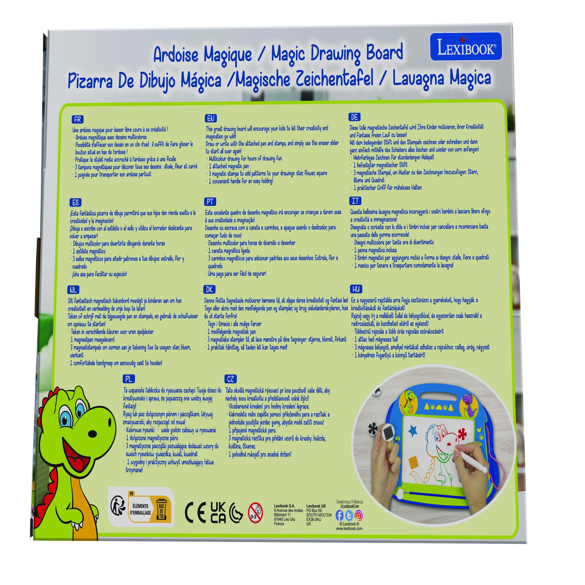 Voir la diapositive 6 : Lexibook Ardoise Magique Dinosaures