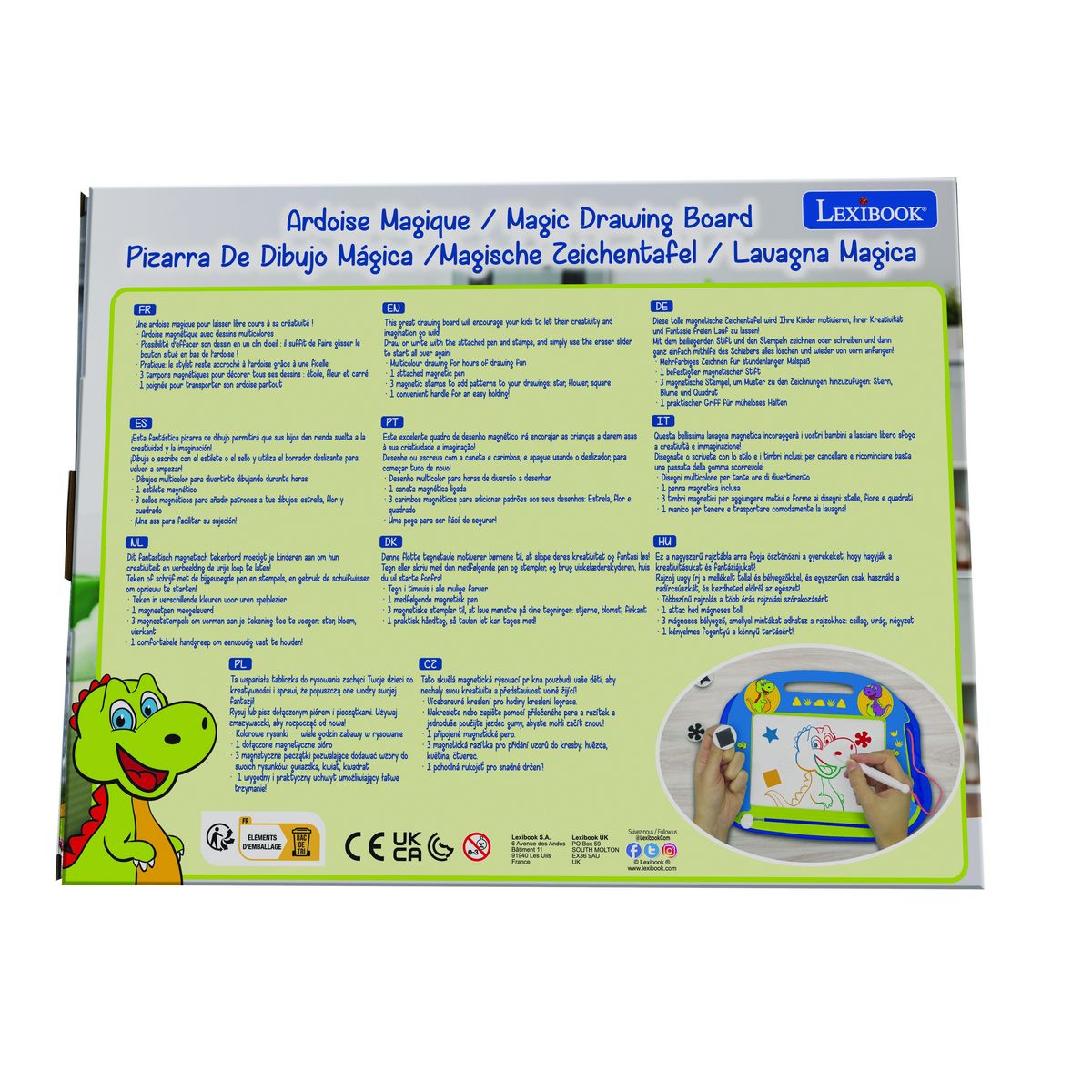 Lexibook Ardoise Magique Dinosaures