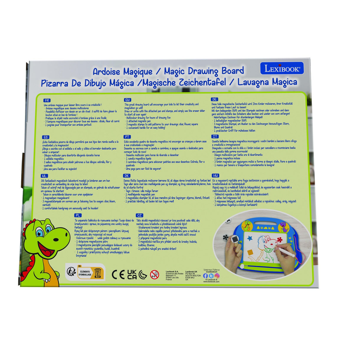 Lexibook Ardoise Magique Dinosaures