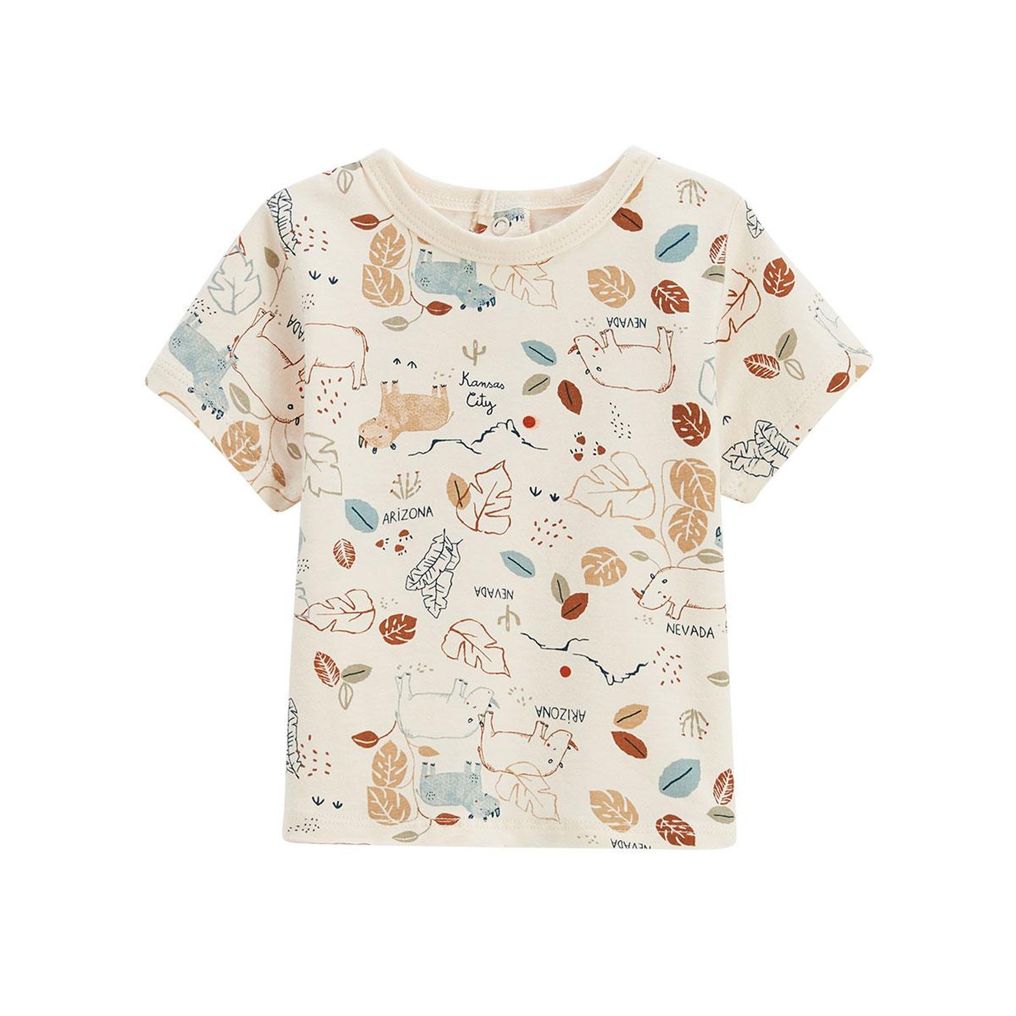 Voir la diapositive 4 : Petit Béguin Ensemble salopette bébé et t-shirt kansas city