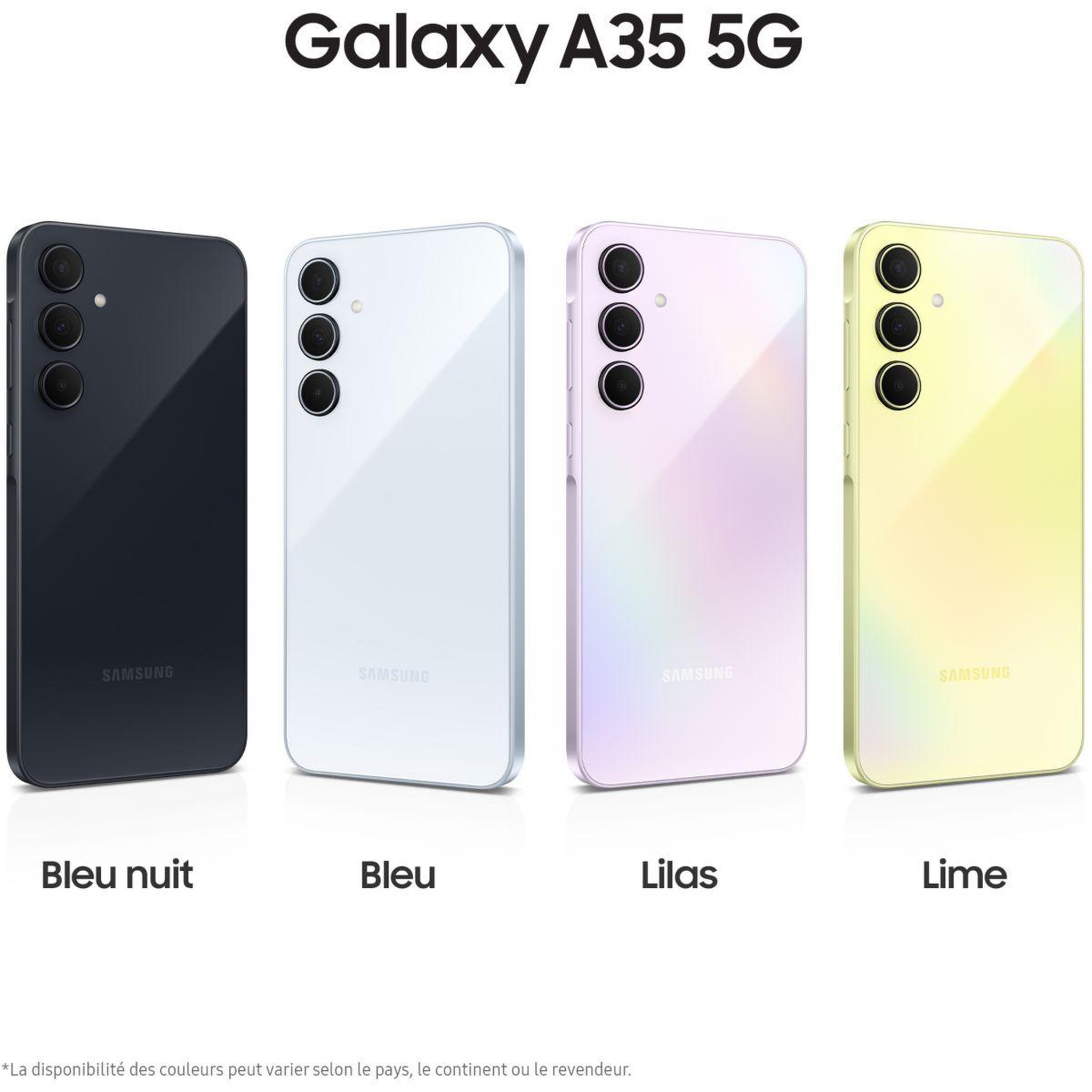 Voir la diapositive 3 : Samsung Smartphone Galaxy A35 Bleu 256Go 5G
