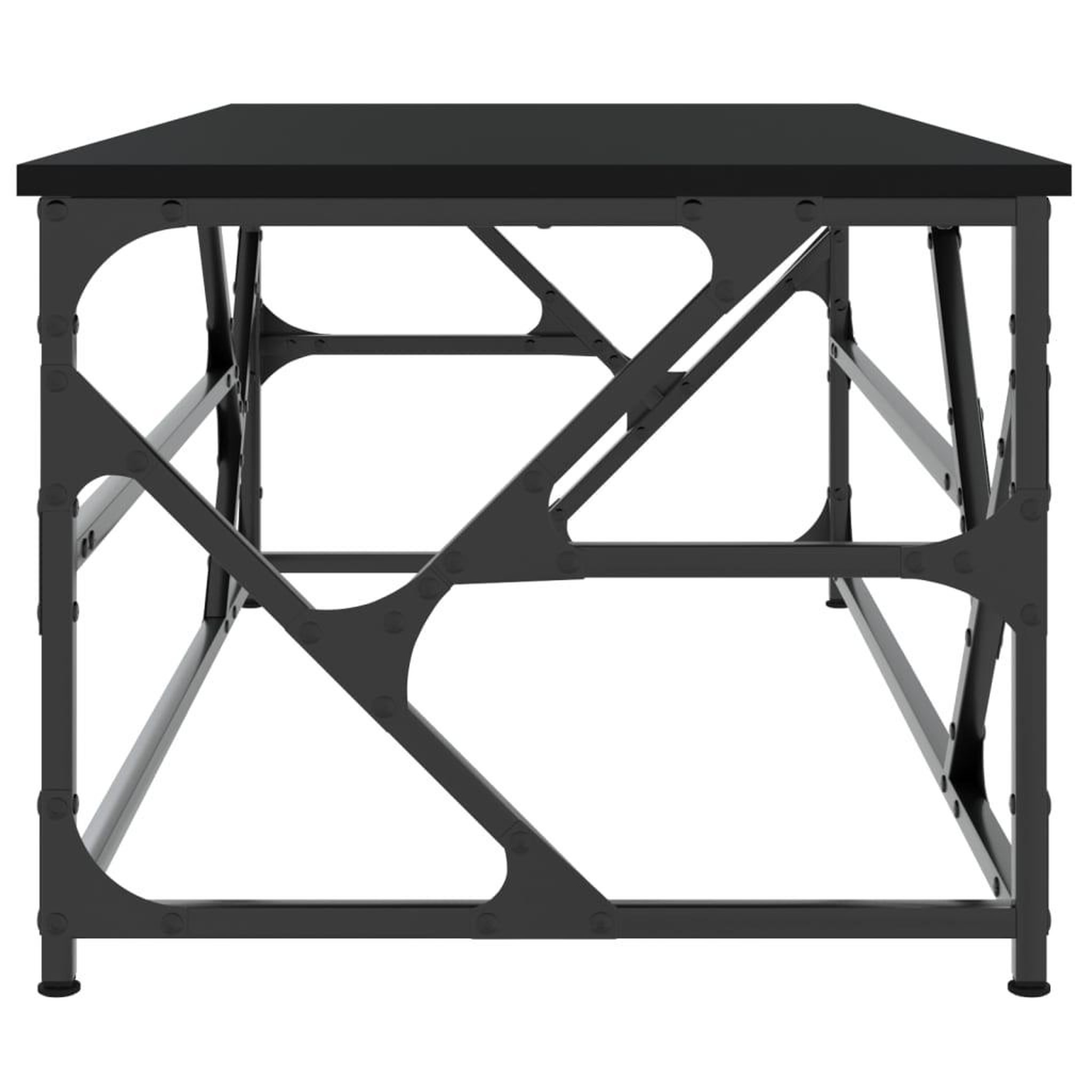 Voir la diapositive 5 : VIDAXL Table basse Noir 100x50x40 cm Bois d'ingenierie