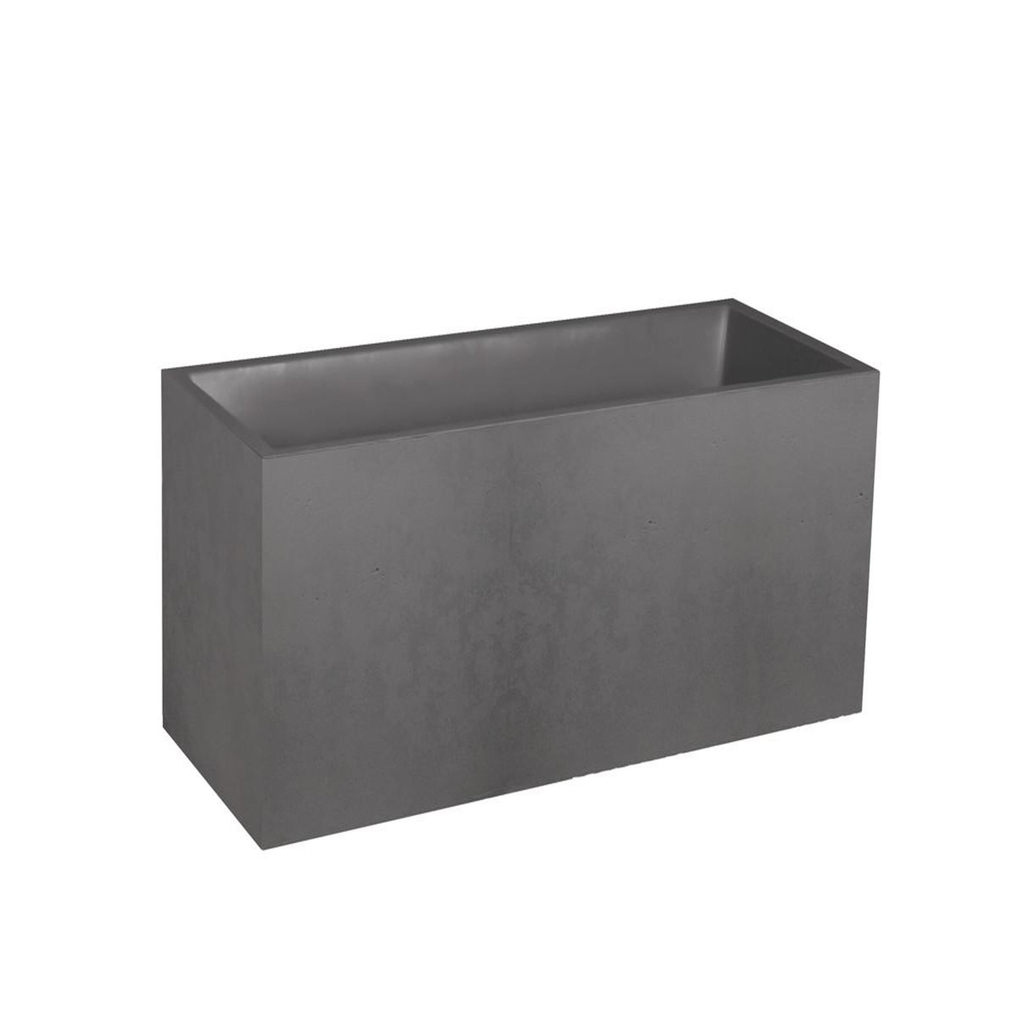Eda Jardinière muret basalt décor béton 98 l - gris anthracite - eda