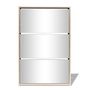 Voir la diapositive 3 : VIDAXL Meuble a chaussures 3 etageres Miroir 63x17x102,5 cm Chene
