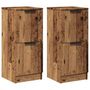 Voir la diapositive 2 : VIDAXL Buffets 2 pcs vieux bois 30x30x70 cm bois d'ingenierie