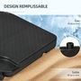 Voir la diapositive 5 : OUTSUNNY Pied de parasol lot de 4 dalles pour parasol déporté à lester dim. tot. 100L x 100l x 8H cm HDPE noir