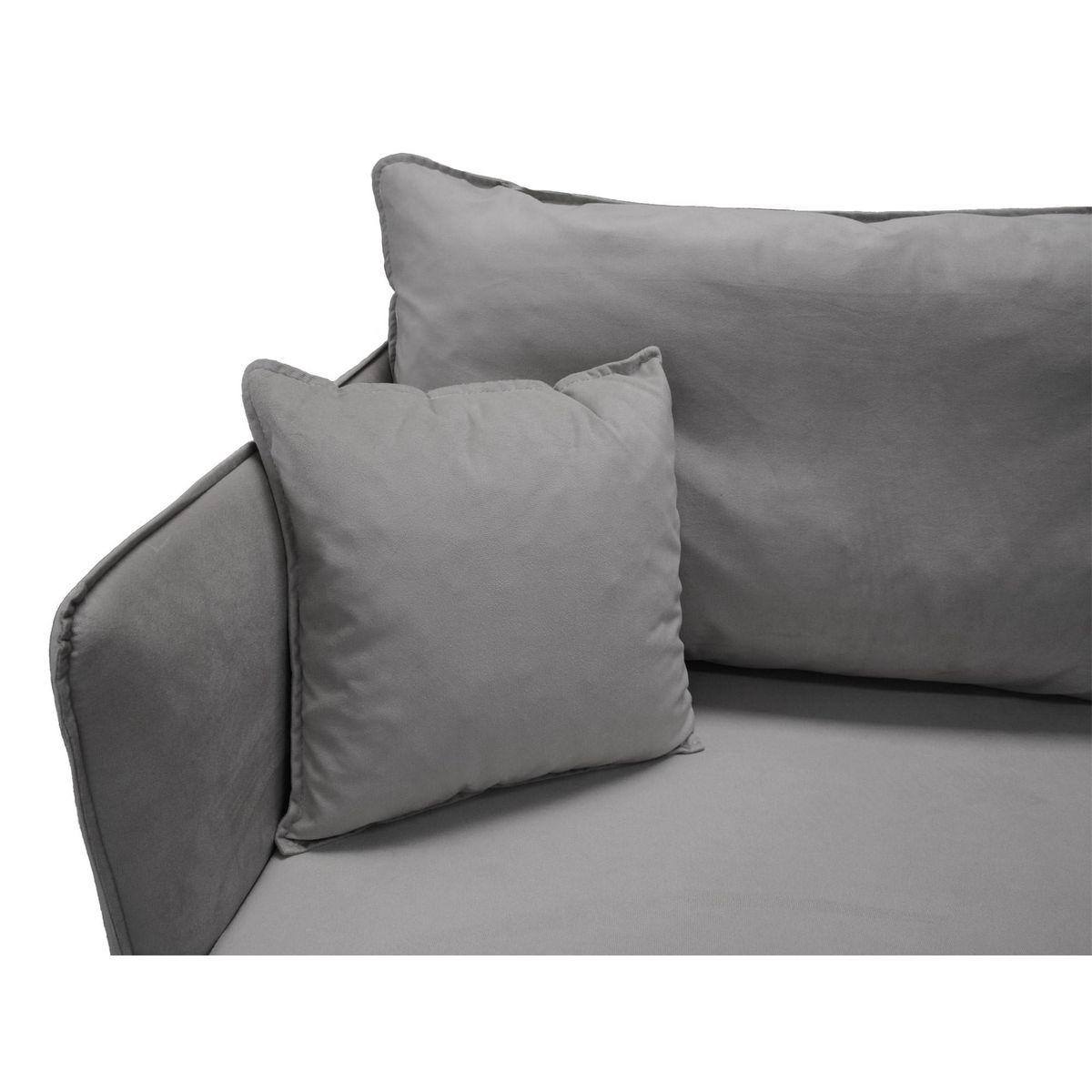 BEST MOBILIER Grenat - canapé 3 places fixe - en velours