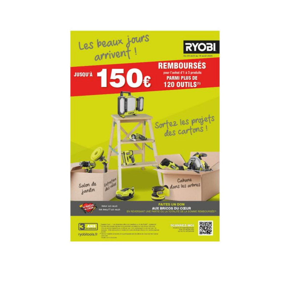 Ryobi Scie circulaire RYOBI - 1400W - 66mm - 2 lames - RCS1400-KB48