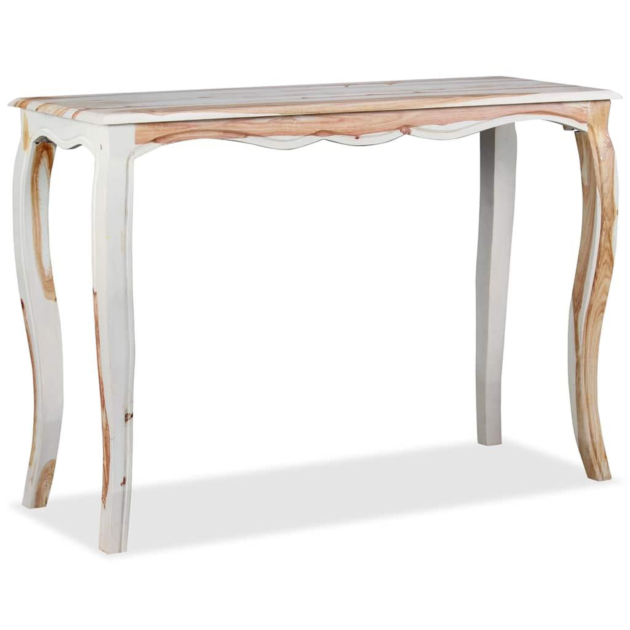 Voir la diapositive 2 : VIDAXL Table console Bois massif 110x40x76 cm