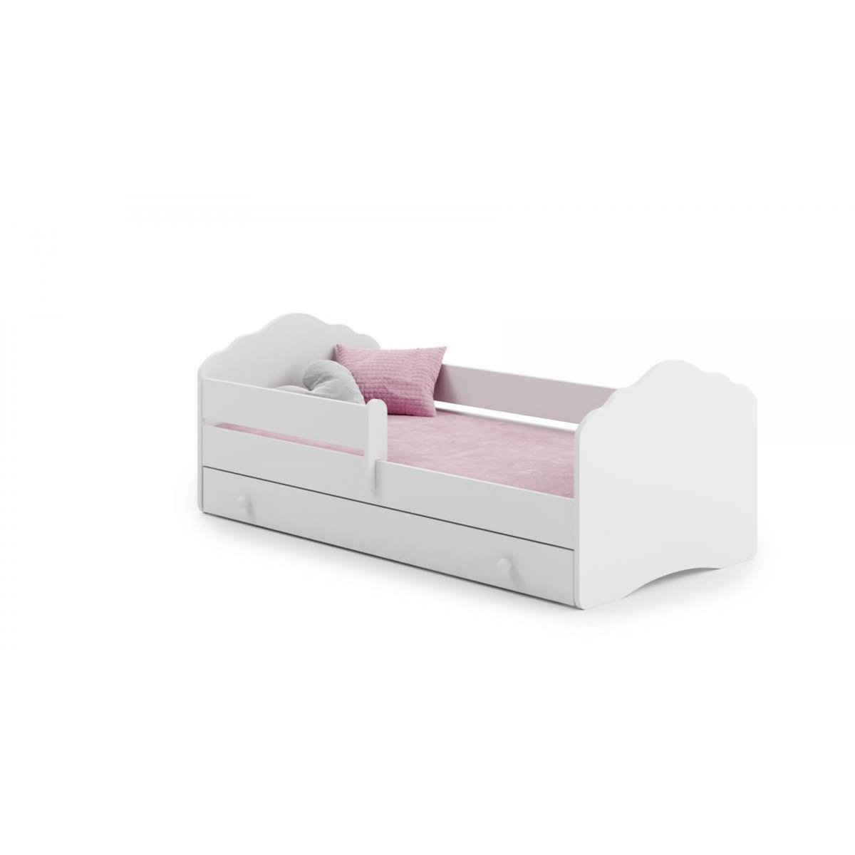 KOBI Lit enfant FALA BAR+SZU 140x70 avec tiroir de rangement avec matelas
