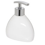 FIVE Distributeur de Savon  Galet  14cm Blanc