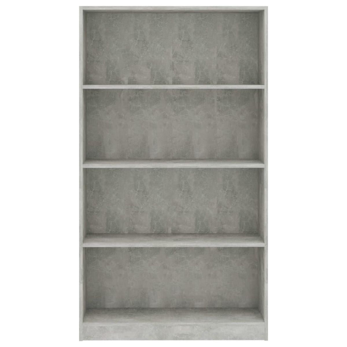 VIDAXL Bibliotheque a 4 niveaux Gris beton 80x24x142cm Bois ingenierie