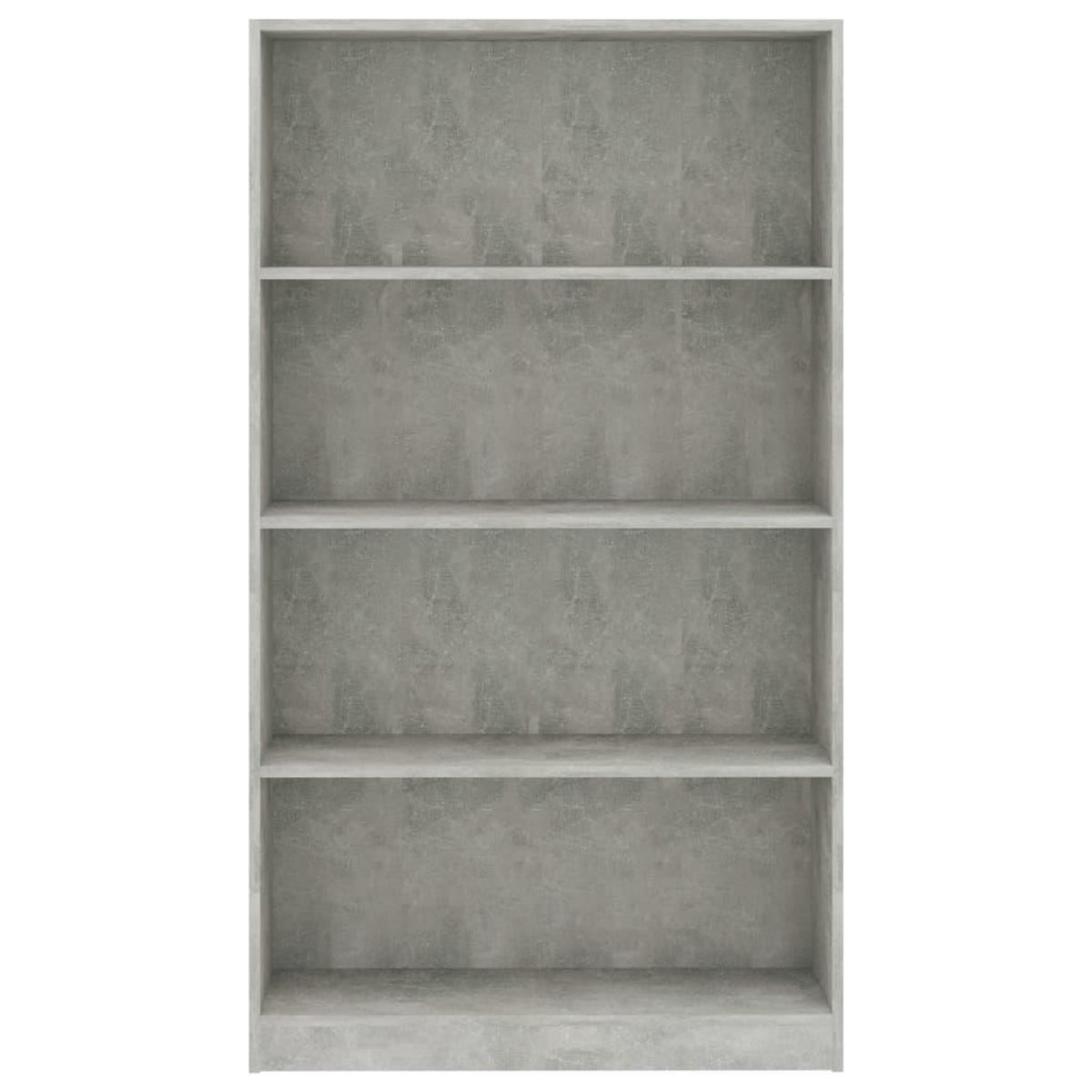 VIDAXL Bibliotheque a 4 niveaux Gris beton 80x24x142cm Bois ingenierie