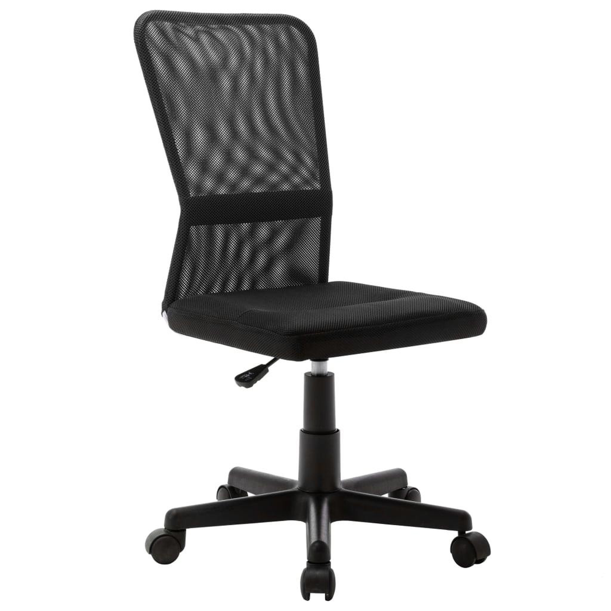 VIDAXL Chaise de bureau Noir 44x52x100 cm Tissu en maille