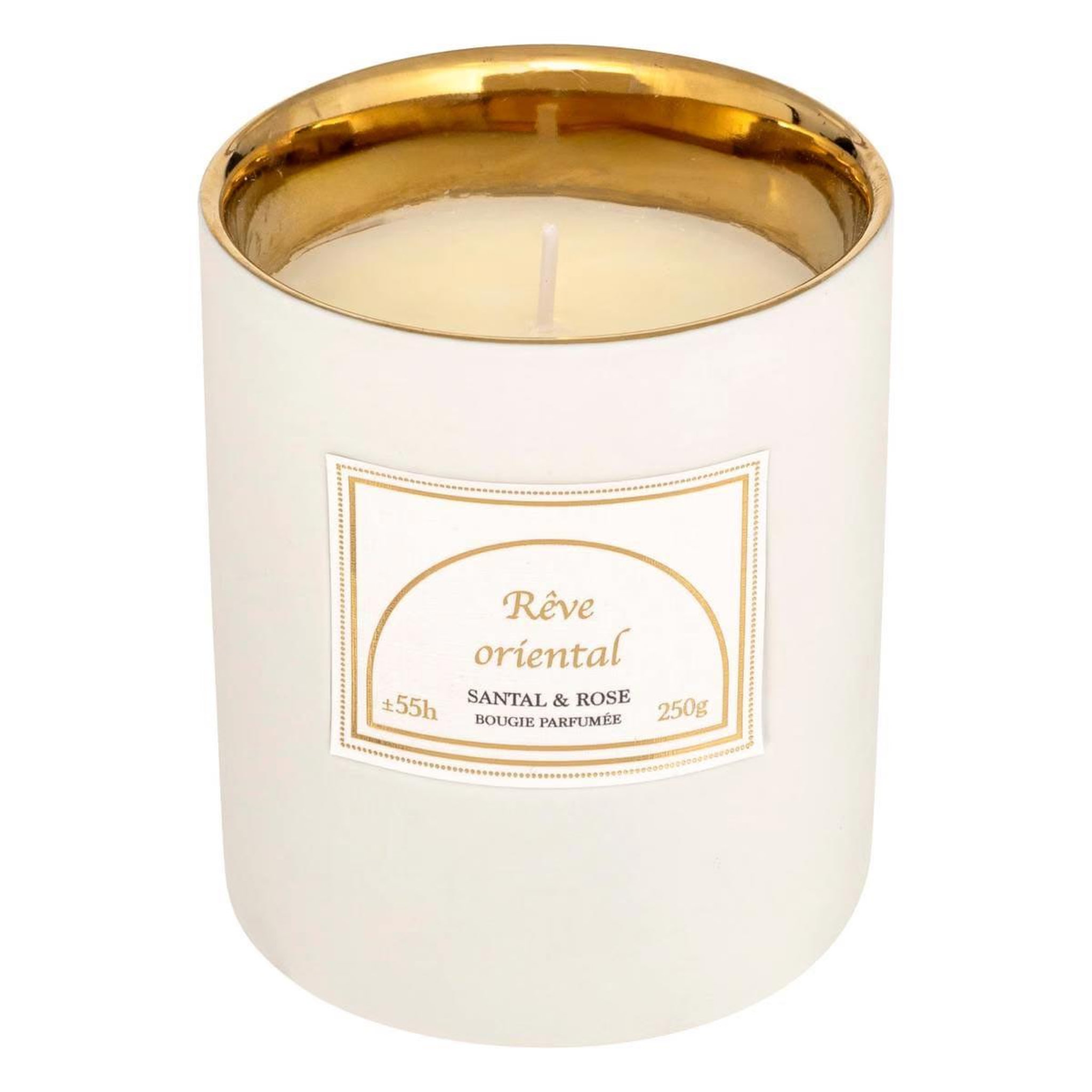 ATMOSPHERA Bougie parfumée en céramique  lucia  250g santal & rose