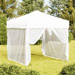 VIDAXL Tente de reception pliable avec parois Blanc 2x2 m