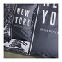 Voir la diapositive 4 : Today Parure de lit - TODAY - JAVA - 2 personnes - 240x220 cm - Coton - Imprimé New York - Noir